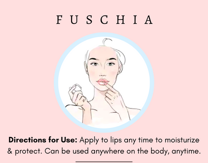 Fuschia Cherry Red Lip Balm | For Naturally Glowing Lips | Smoothes Flaky & Dry Lips | Lip Mask For Soft&Plump Lips | Lightly Tinted