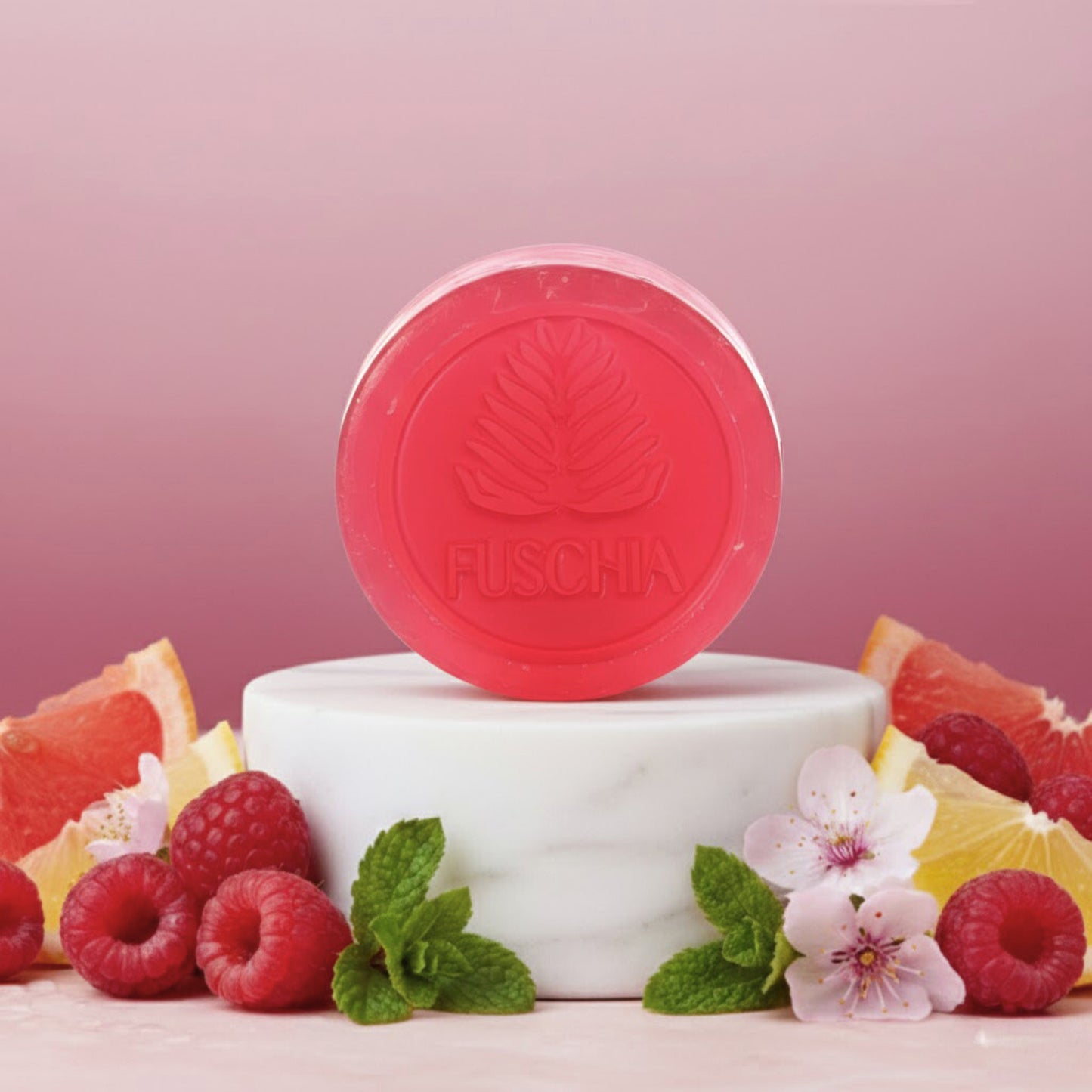 Vegan Handmade Raspberry Soap