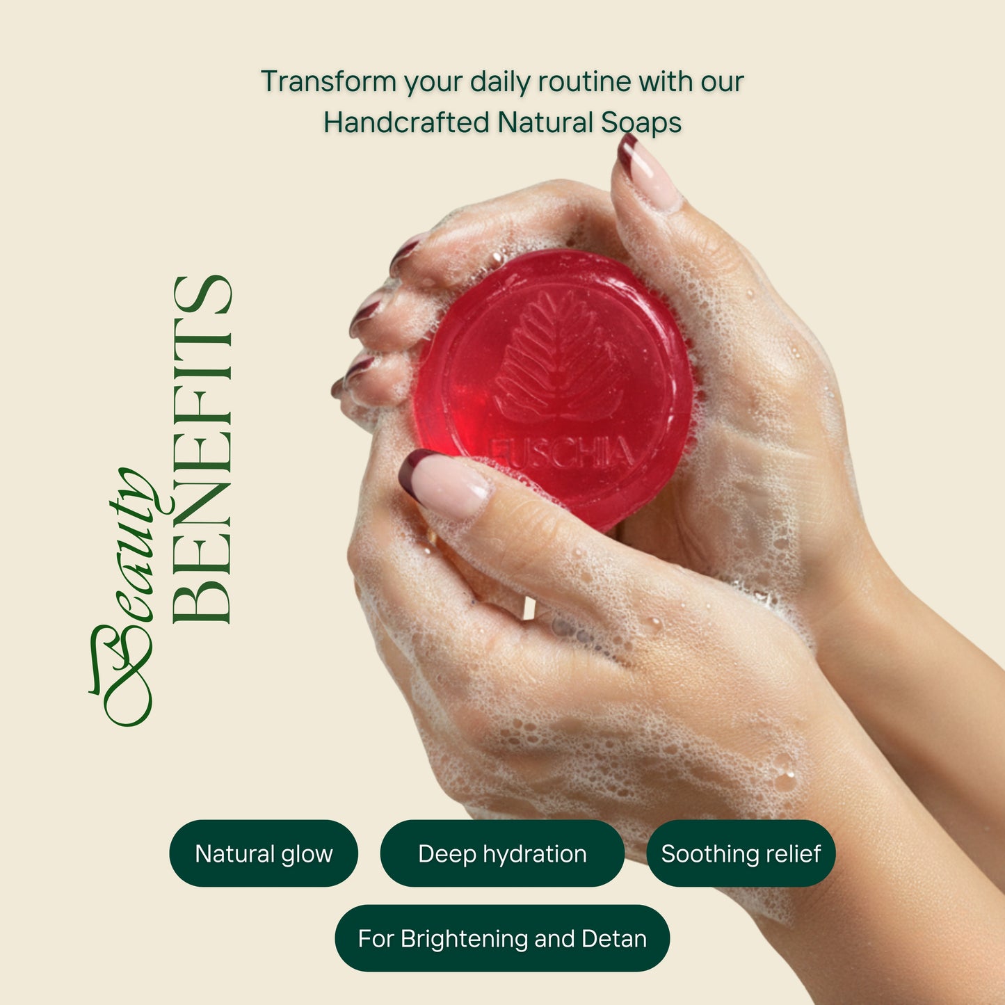 Vegan Handmade Raspberry Soap