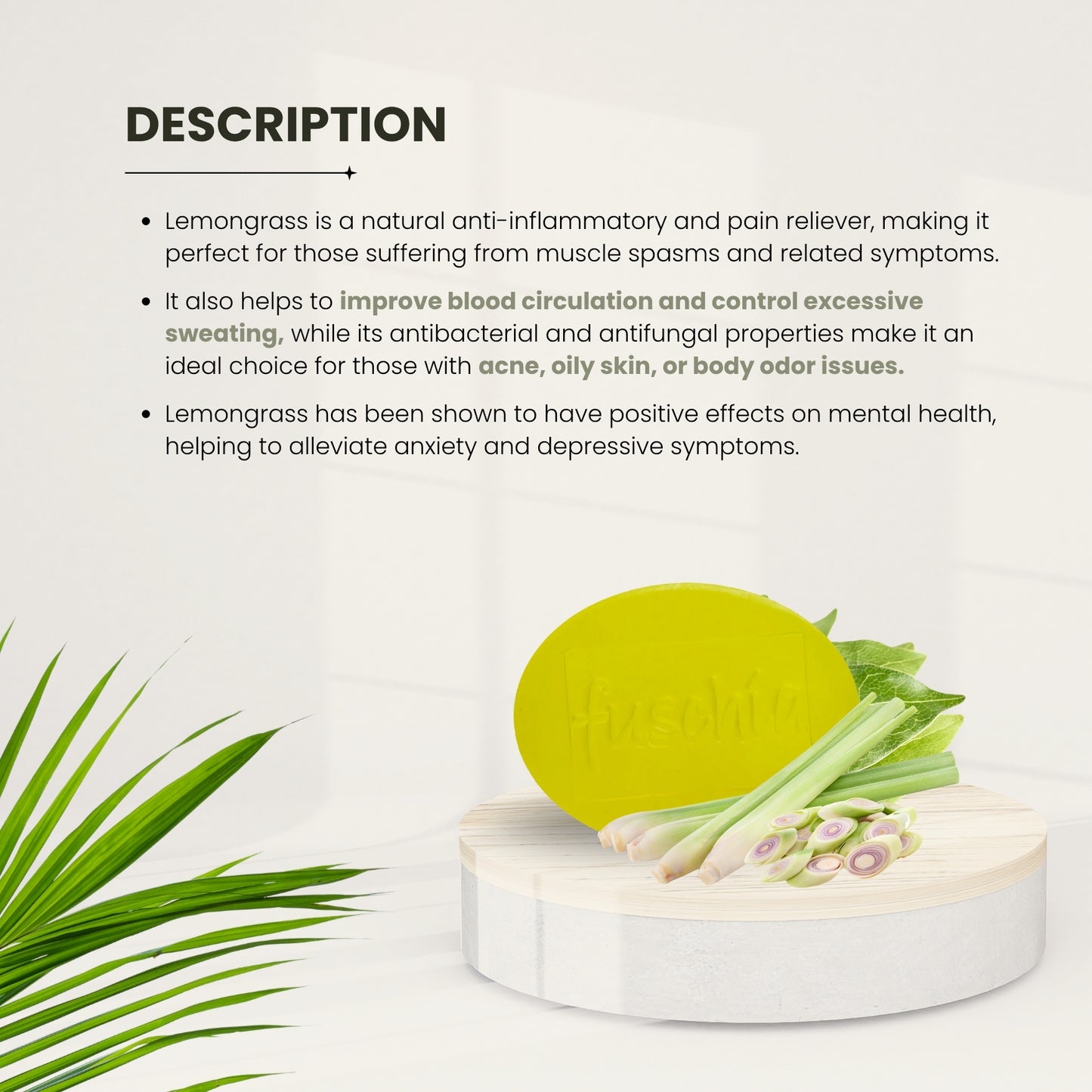 Vegan Handmade Lemongrass Soap