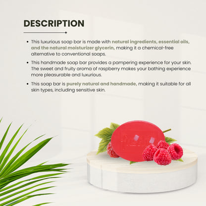 Vegan Handmade Raspberry Soap