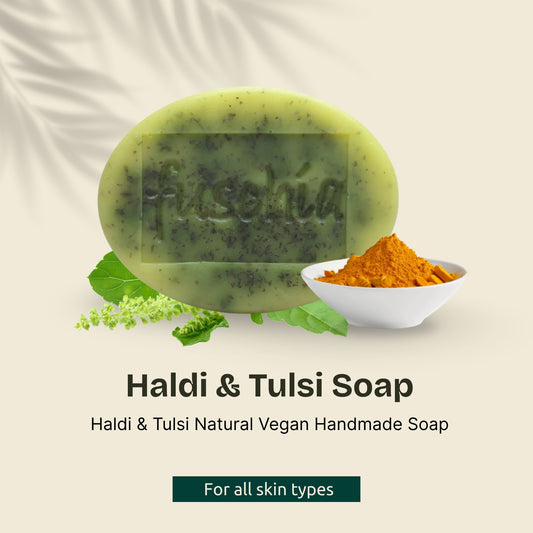 Vegan Handmade Haldi Tulsi Soap