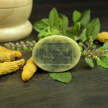Vegan Handmade Haldi Tulsi Soap