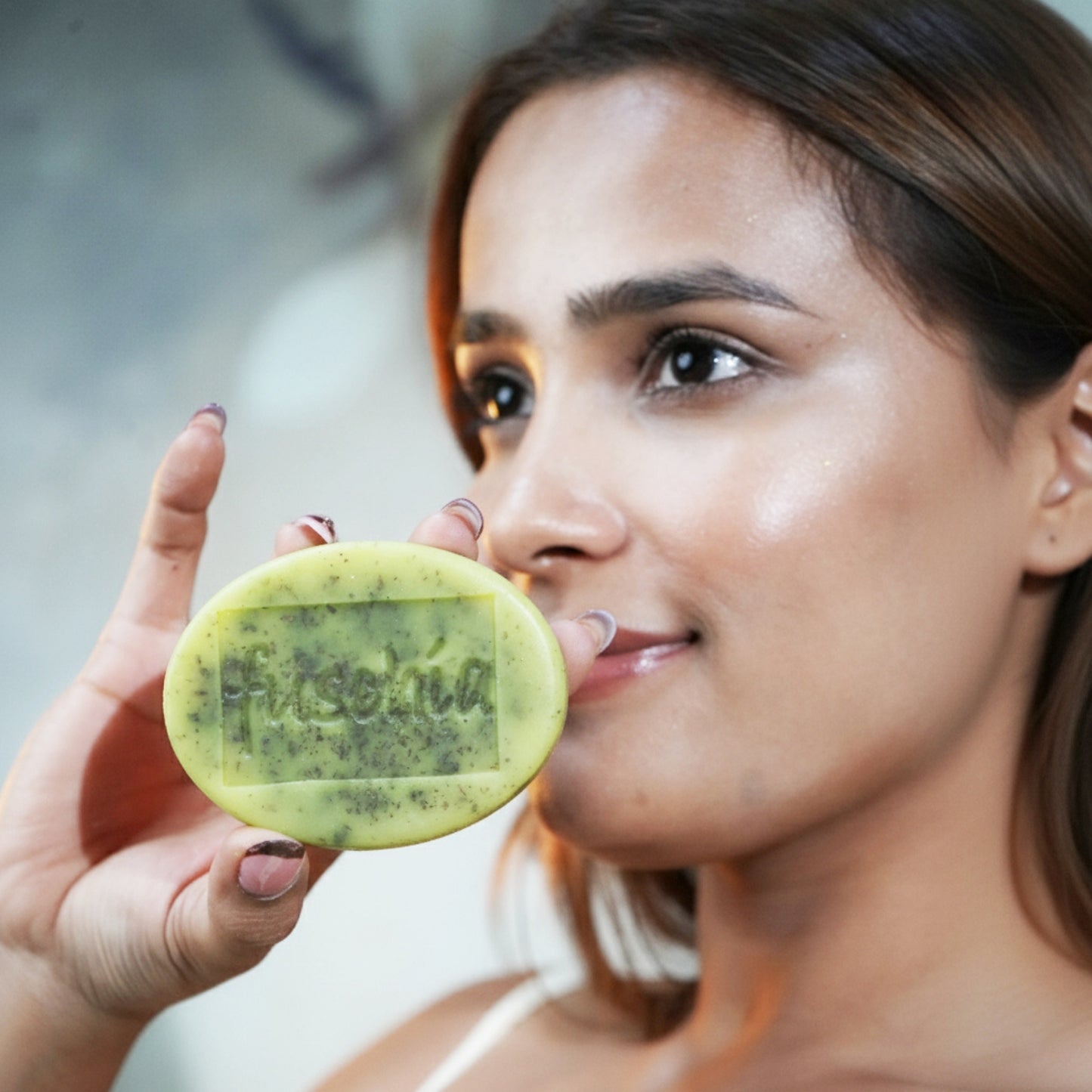 Vegan Handmade Haldi Tulsi Soap