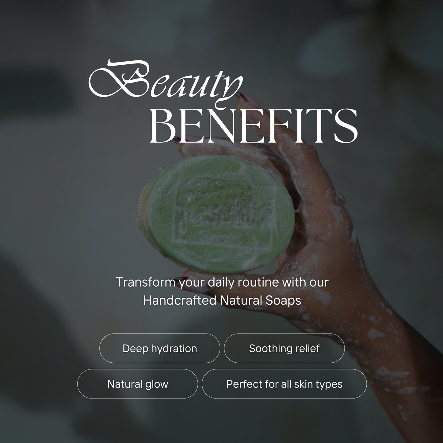 Vegan Handmade Haldi Tulsi Soap