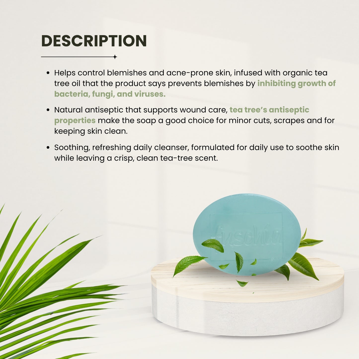 Vegan Handmade Teatree Soap