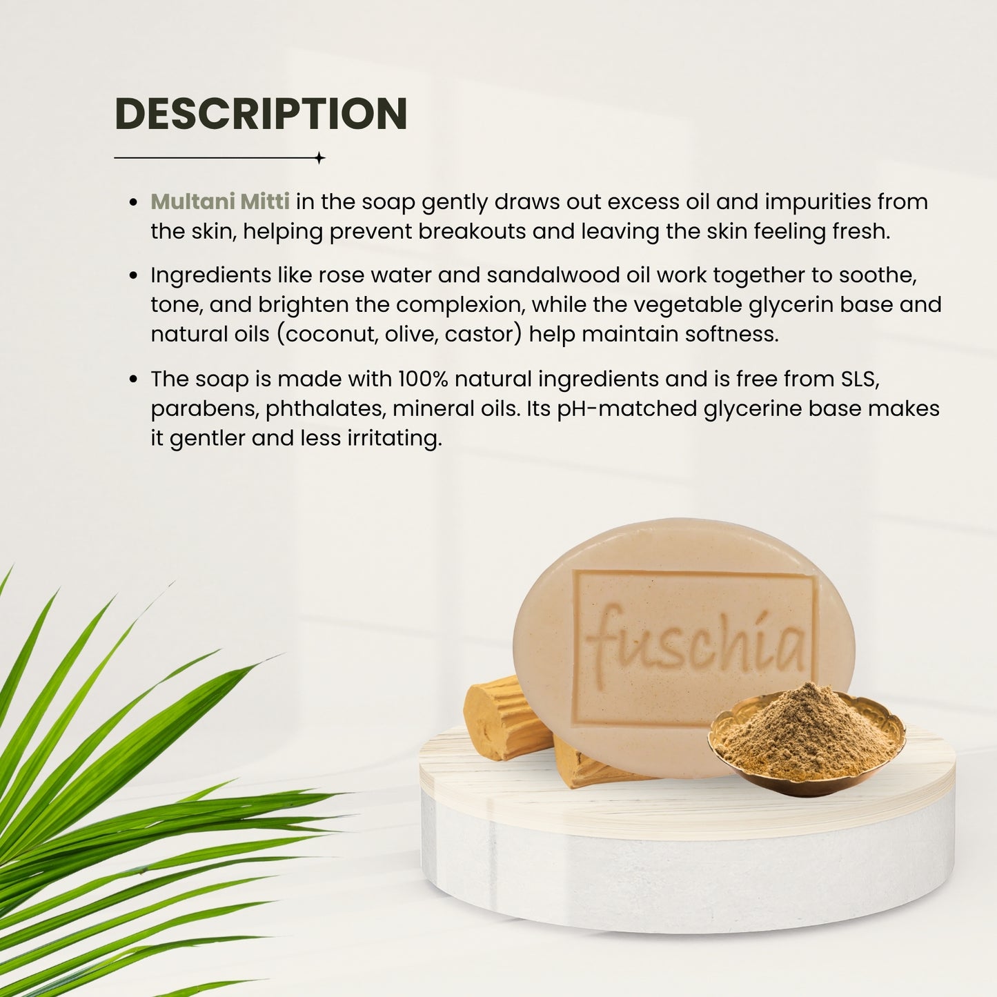 Vegan Handmade Multani Mitti Soap