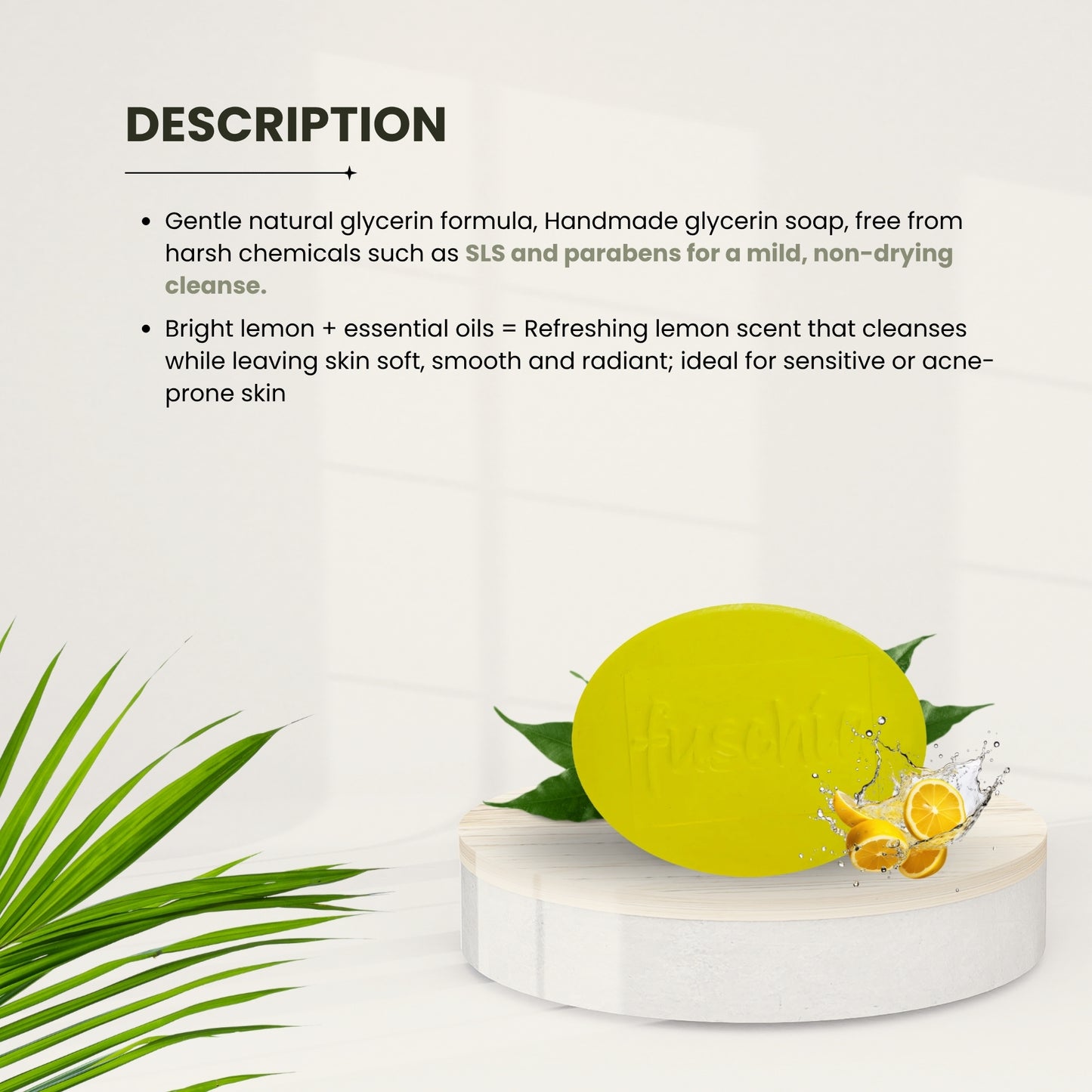 Vegan Handmade Lemon Soap