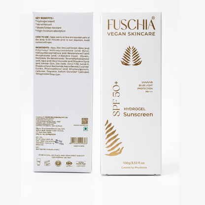 Vegan Hydrogel Sunscreen with SPF 50+ | UVA/UVB Protection | Blue Light Protection | PA+++