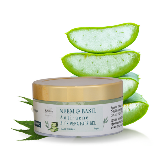 Fuschia Anti Acne Face Gel | Neem & Basil