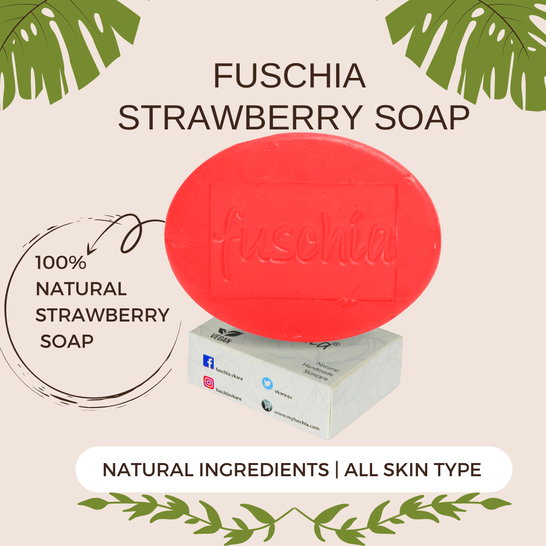 Fuschia Strawberry Passion Natural Handmade Glycerine Soap