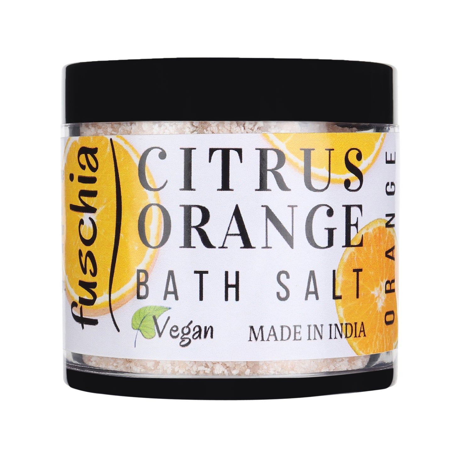 Fuschia Citrus Orange Bath Salt - Natural Mineral Soak for Relaxation and Rejuvenation