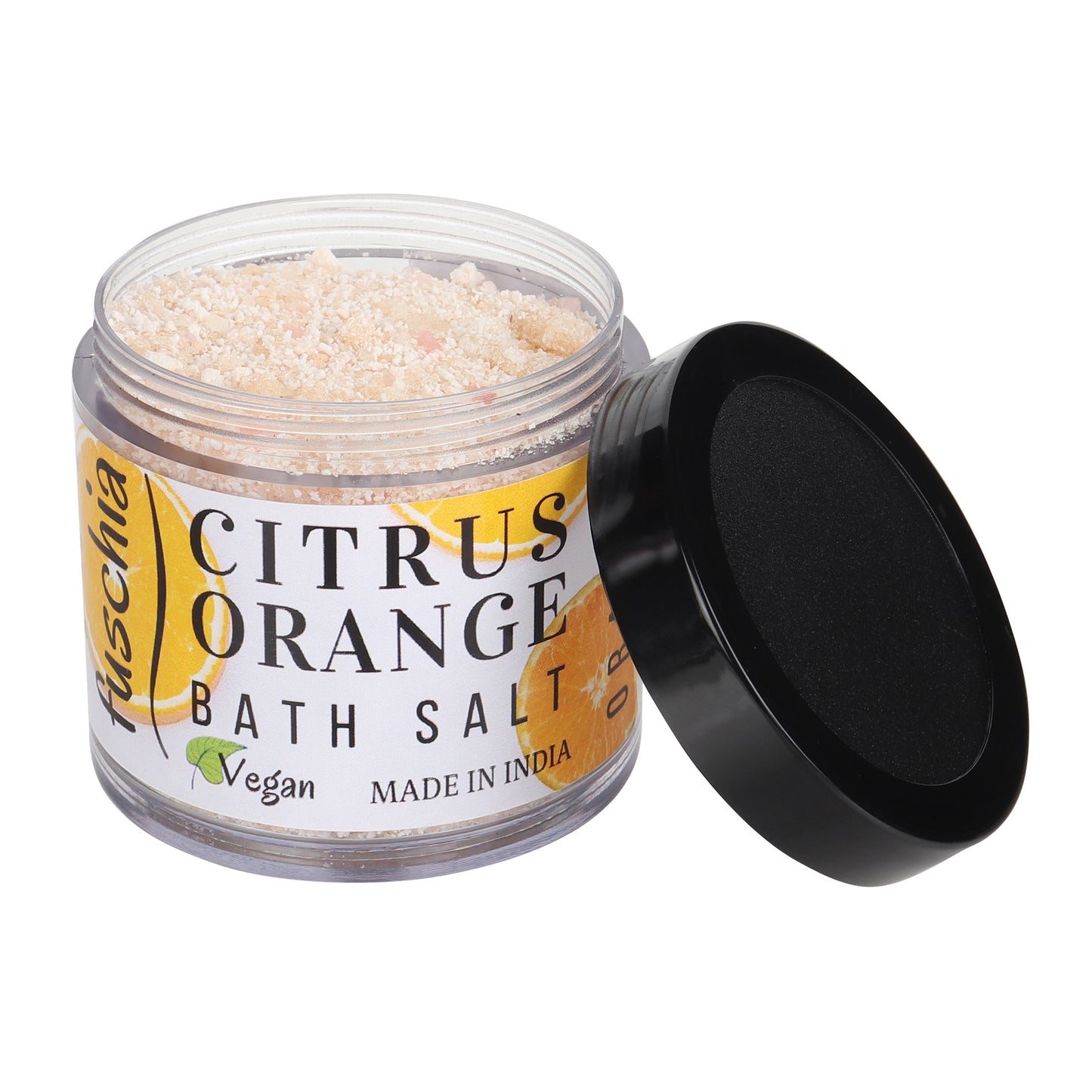 Fuschia Citrus Orange Bath Salt - Natural Mineral Soak for Relaxation and Rejuvenation