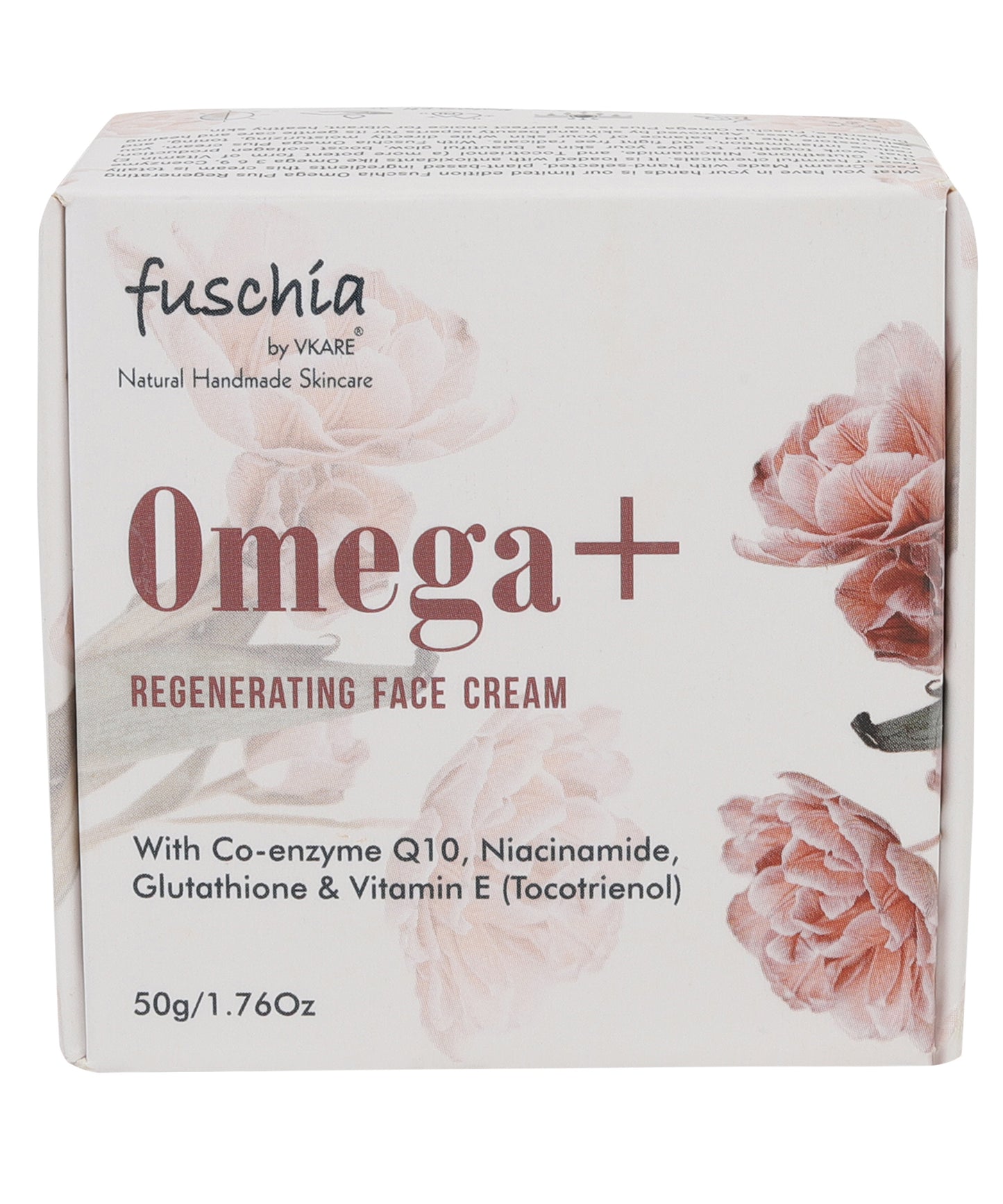 Fuschia Omega+ Regenerating Face Cream with 5 potent Antioxidants