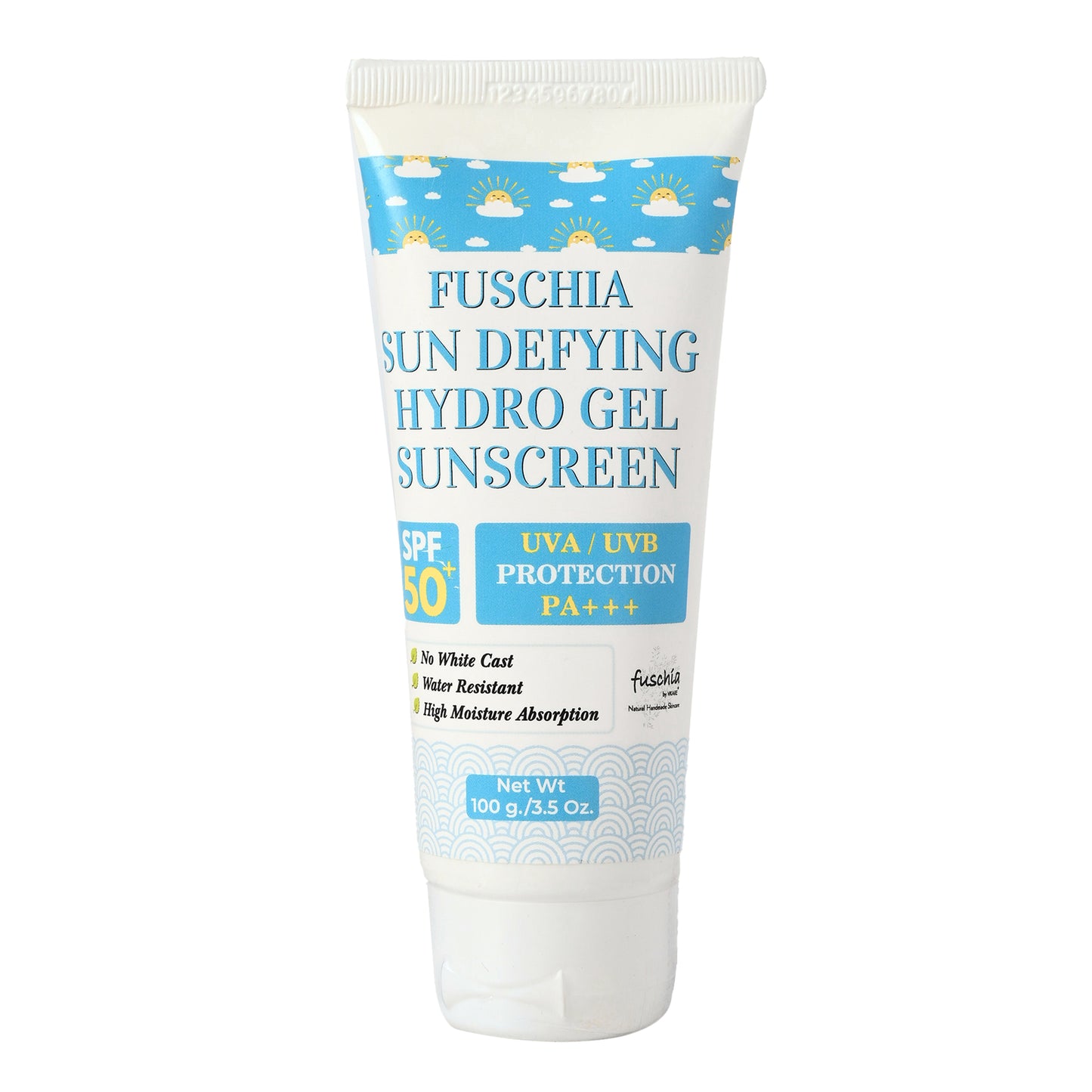 Fuschia Sun Defying Hydro Gel Sunscreen with SPF 50+ and UVA/UVB Protection (100g)