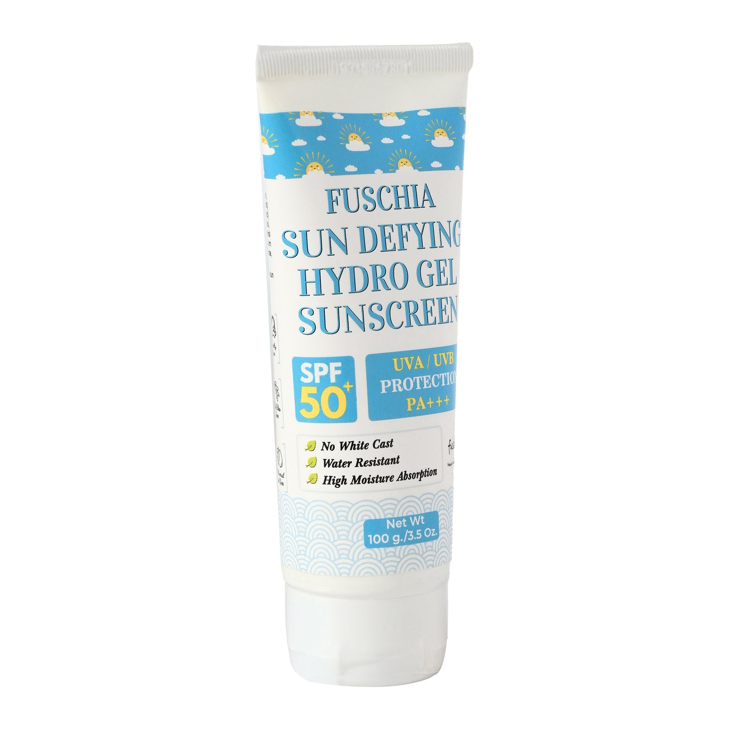 Fuschia Sun Defying Hydro Gel Sunscreen with SPF 50+ and UVA/UVB Protection (100g)